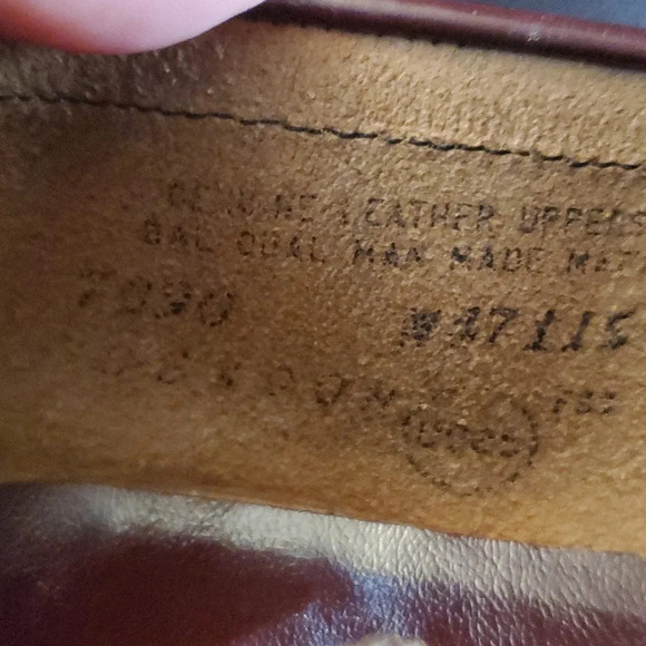 Vintage Oakwoods Mens Upper Leather Hand Stiched Shoes Made in the USA - Picture 8 of 10